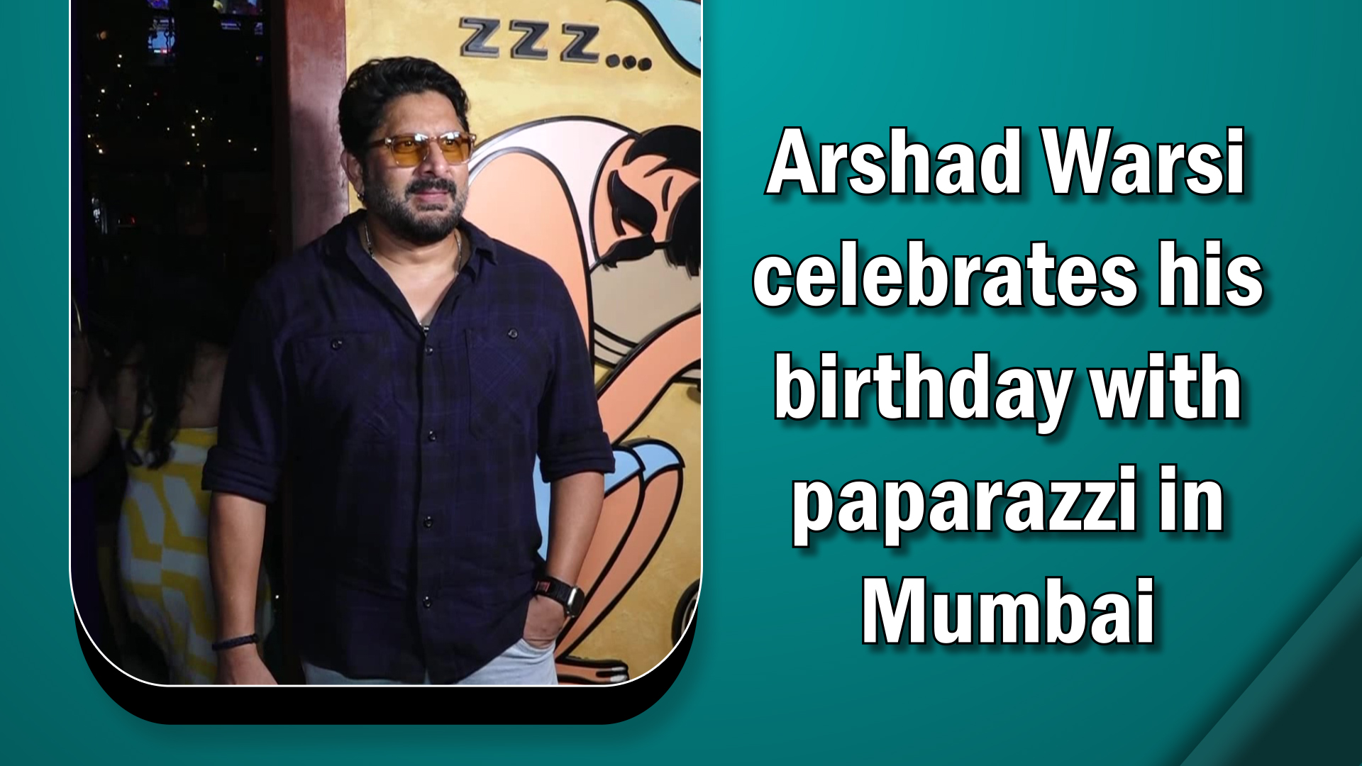 Arshad Warsi celebrates his birthday with paparazzi in Mumbai