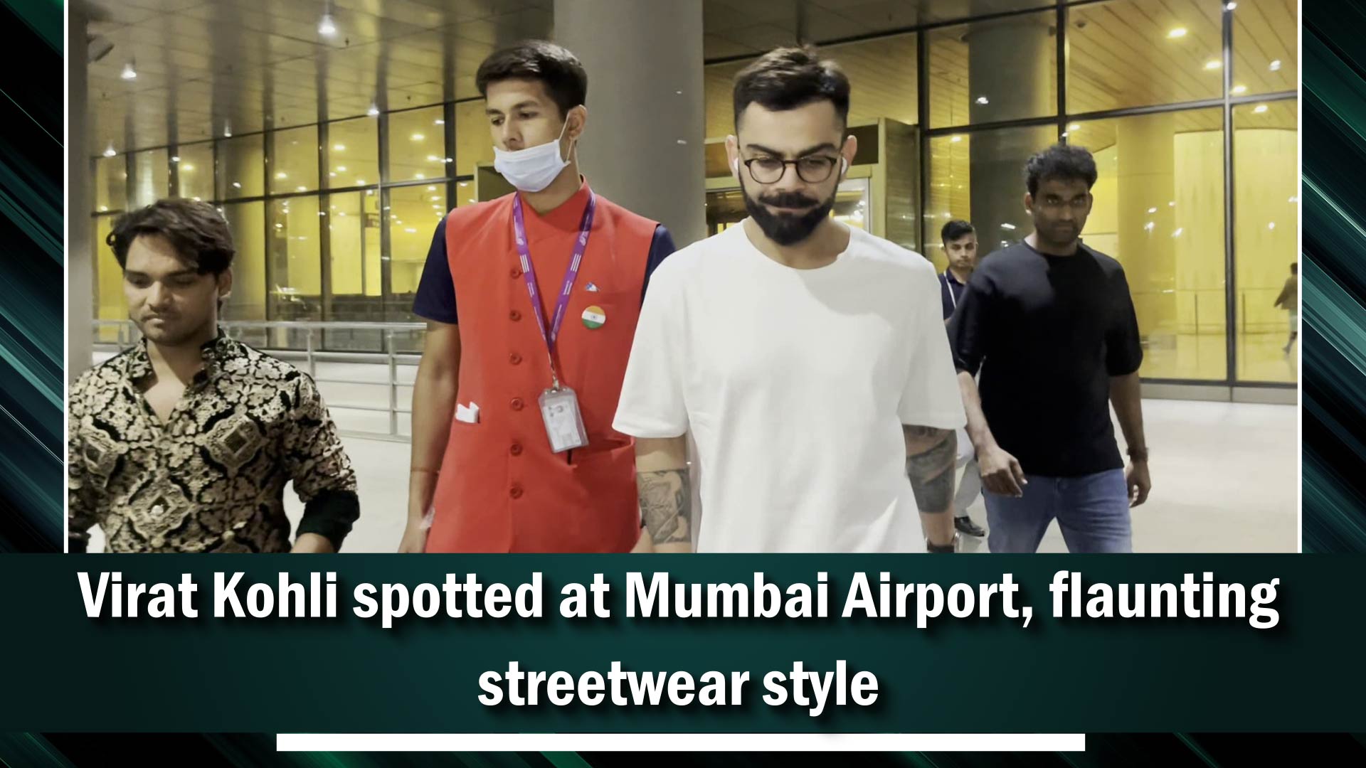 Virat Kohli spotted at Mumbai Airport, flaunting streetwear style