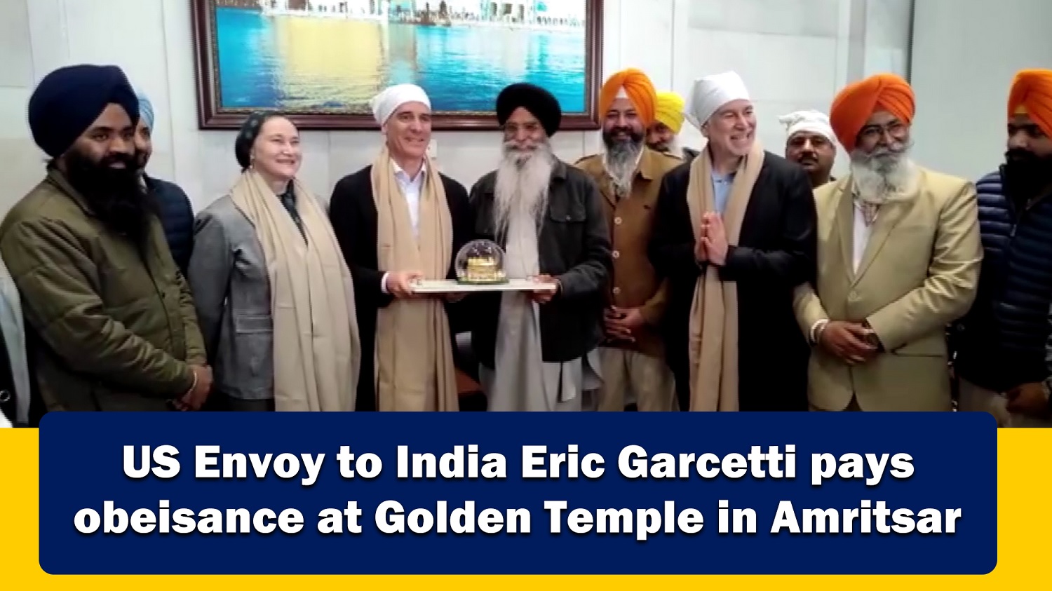 US Envoy to India Eric Garcetti pays obeisance at Golden Temple in Amritsar