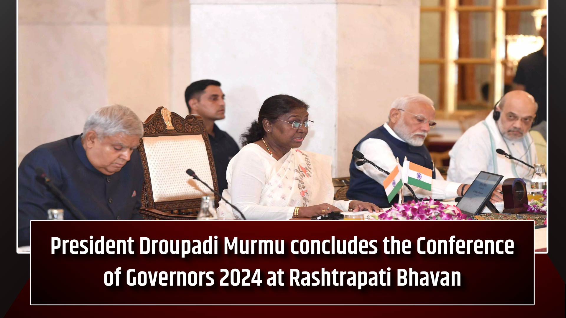 President Droupadi Murmu concludes the Conference of Governors 2024 at Rashtrapati Bhavan