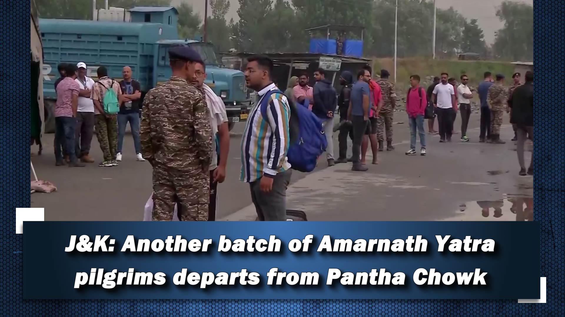 J&K: Another batch of Amarnath Yatra pilgrims departs from Pantha Chowk