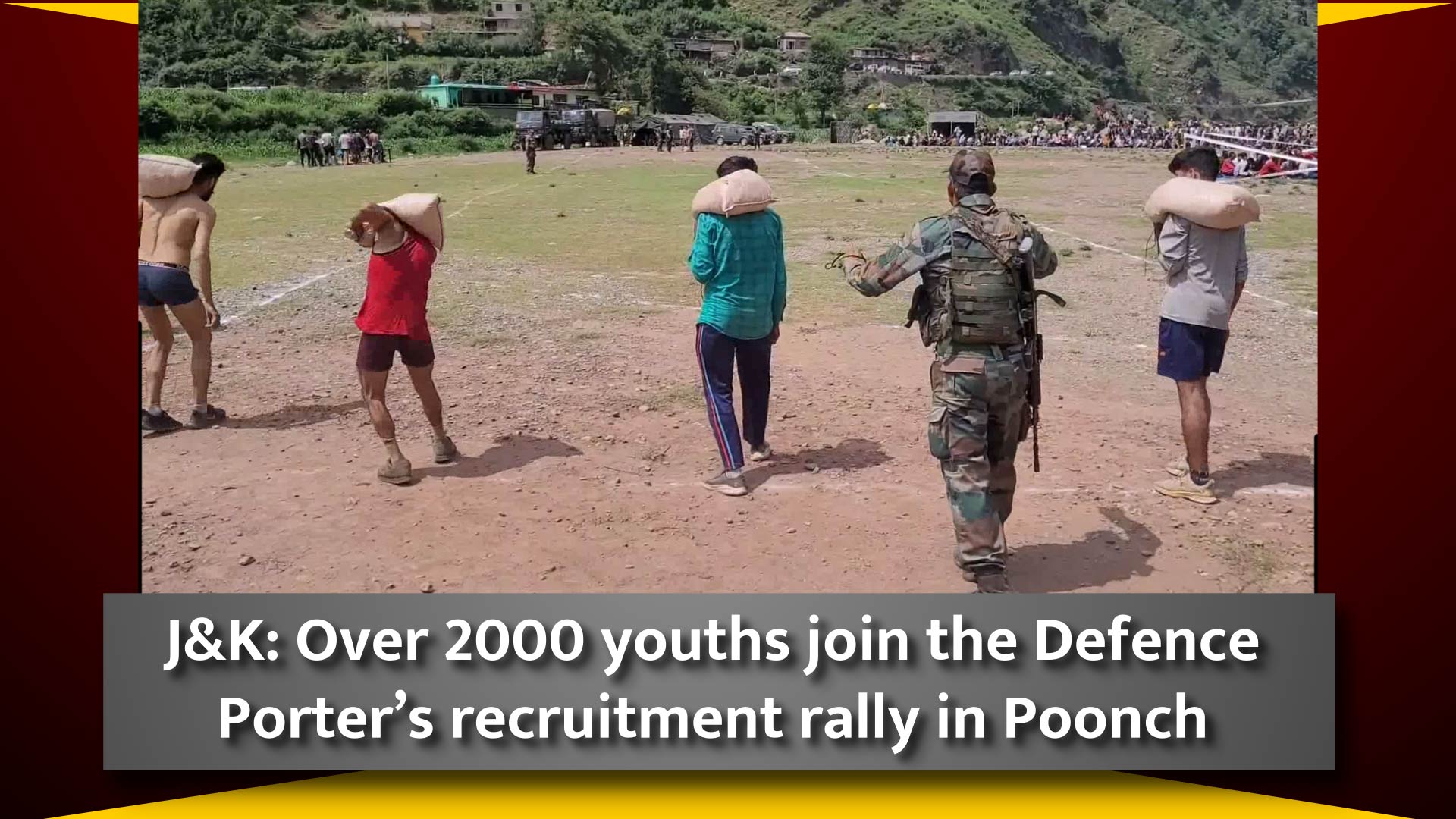 J&K: Over 2000 youths join the Defence Porters recruitment rally in Poonch