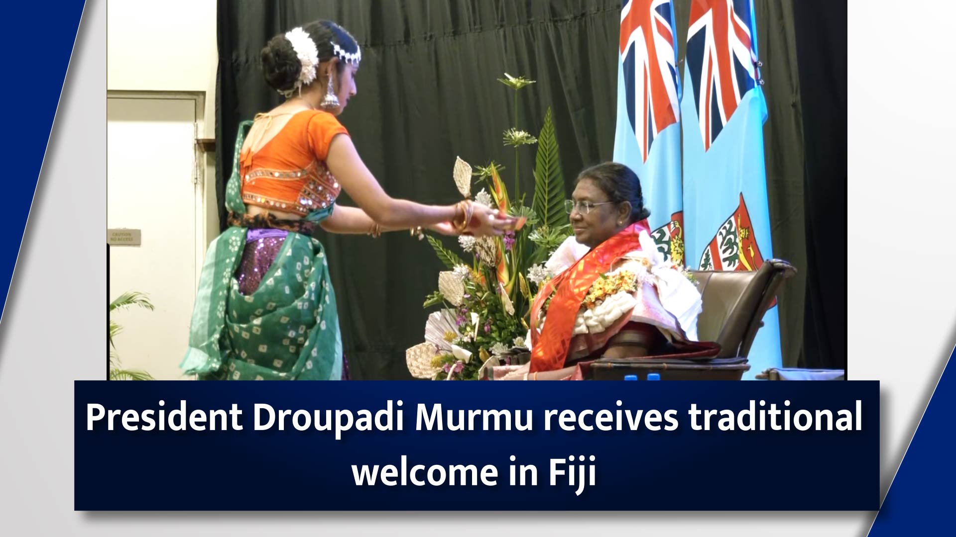 President Droupadi Murmu receives traditional welcome in Fiji