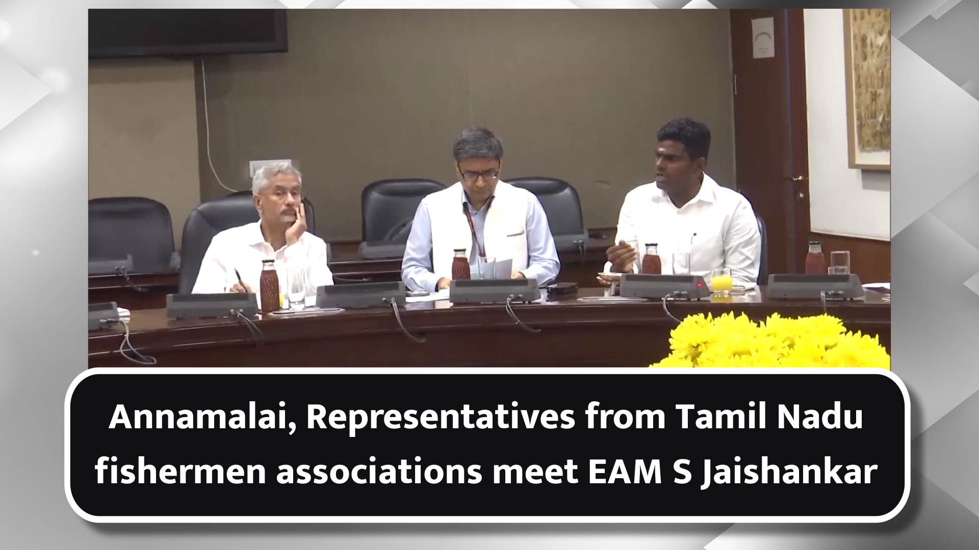 Annamalai, Representatives from Tamil Nadu fishermen associations meet EAM S Jaishankar