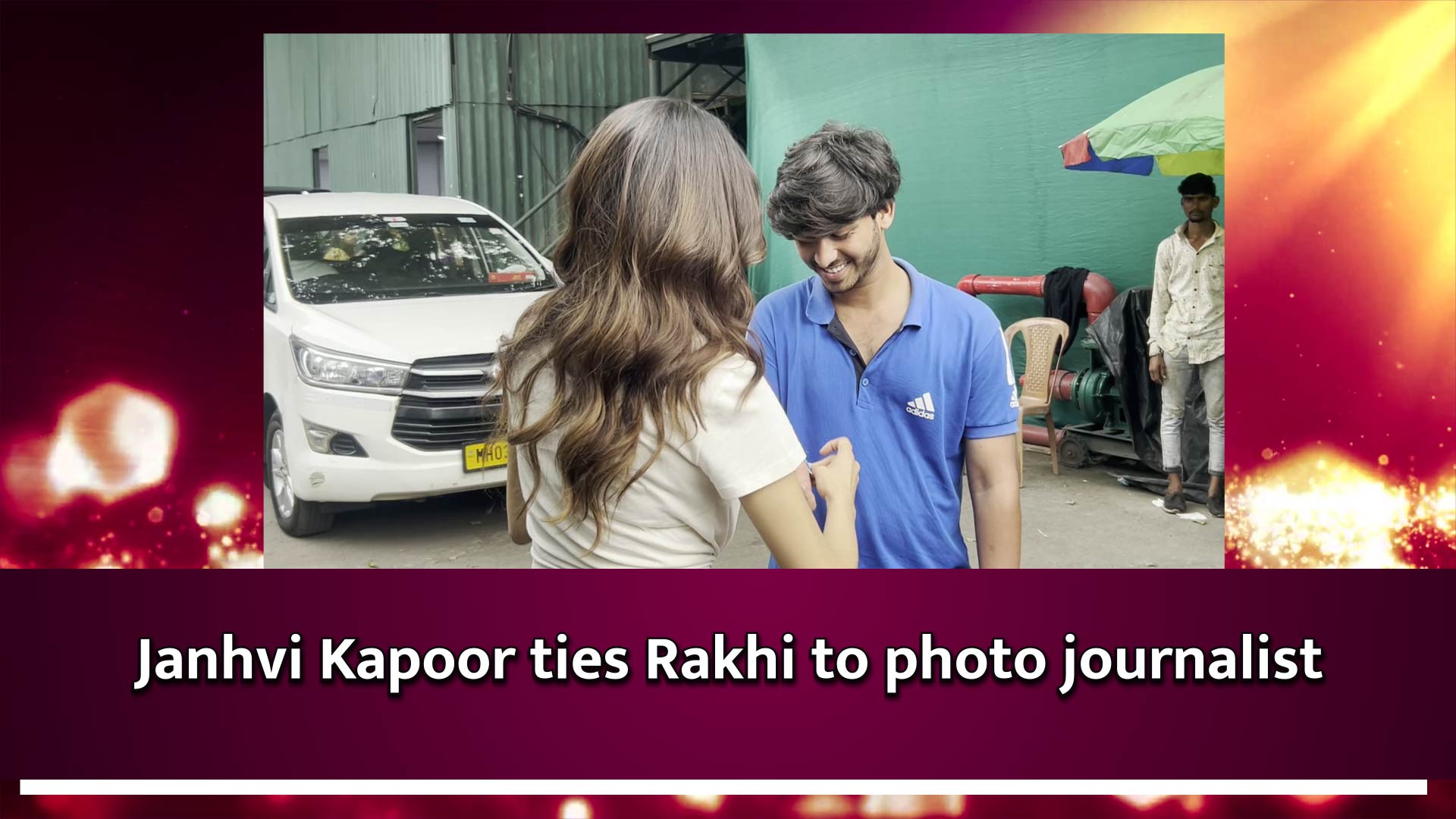 Janhvi Kapoor ties Rakhi to photo journalist