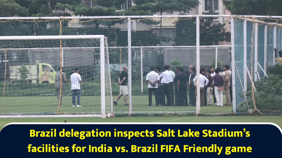 Brazil delegation inspects Salt Lake Stadium`s facilities for India vs. Brazil FIFA Friendly game