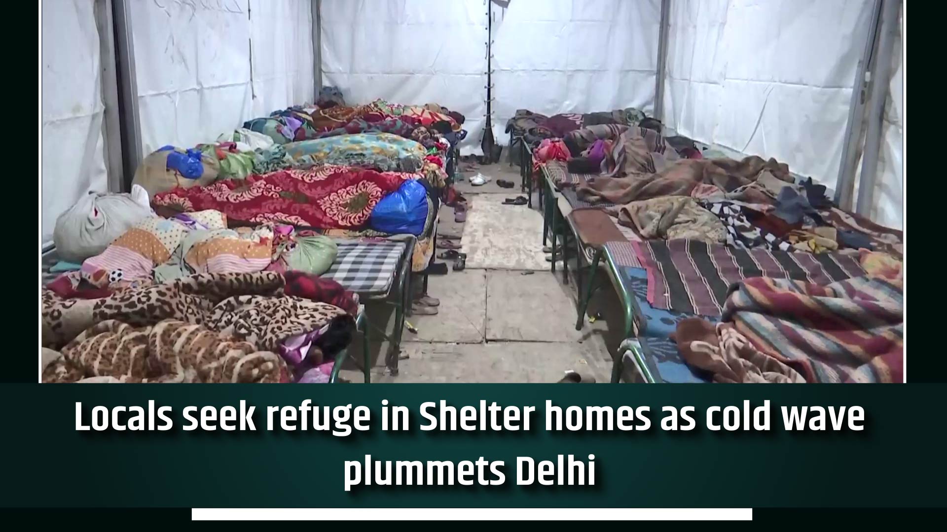 Locals seek refuge in Shelter homes as cold wave plummets Delhi