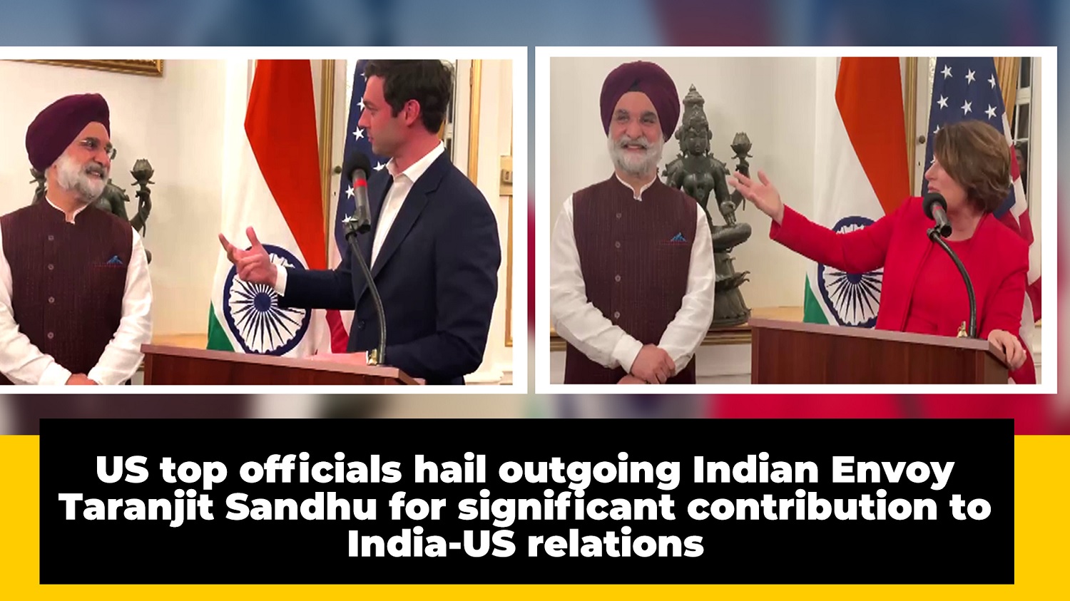 US officials hail outgoing Indian Envoy Taranjit Sandhu for his contribution to India-US ties