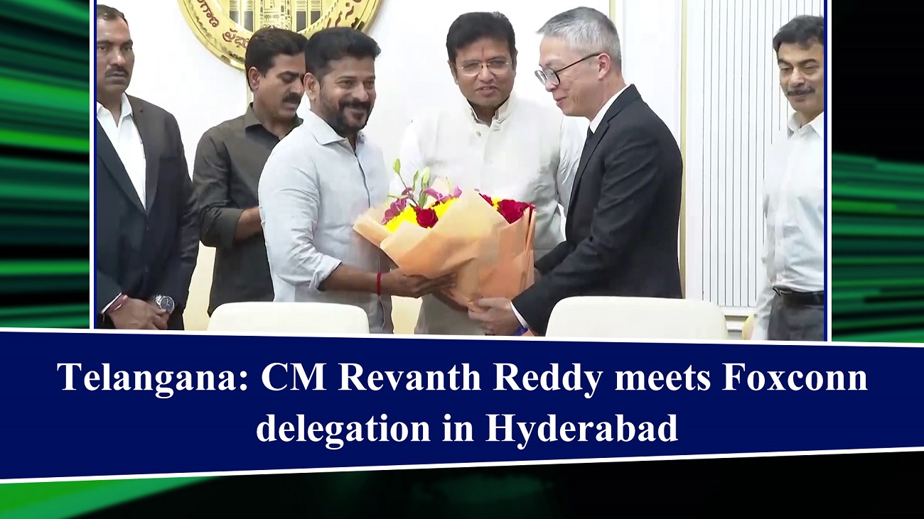 Telangana: CM Revanth Reddy meets Foxconn delegation in Hyderabad