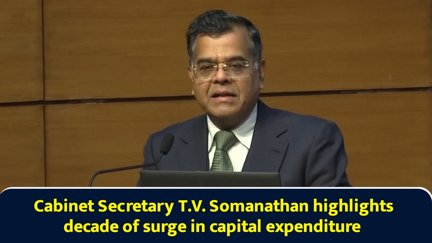 Cabinet Secretary T.V. Somanathan highlights decade of surge in capital expenditure