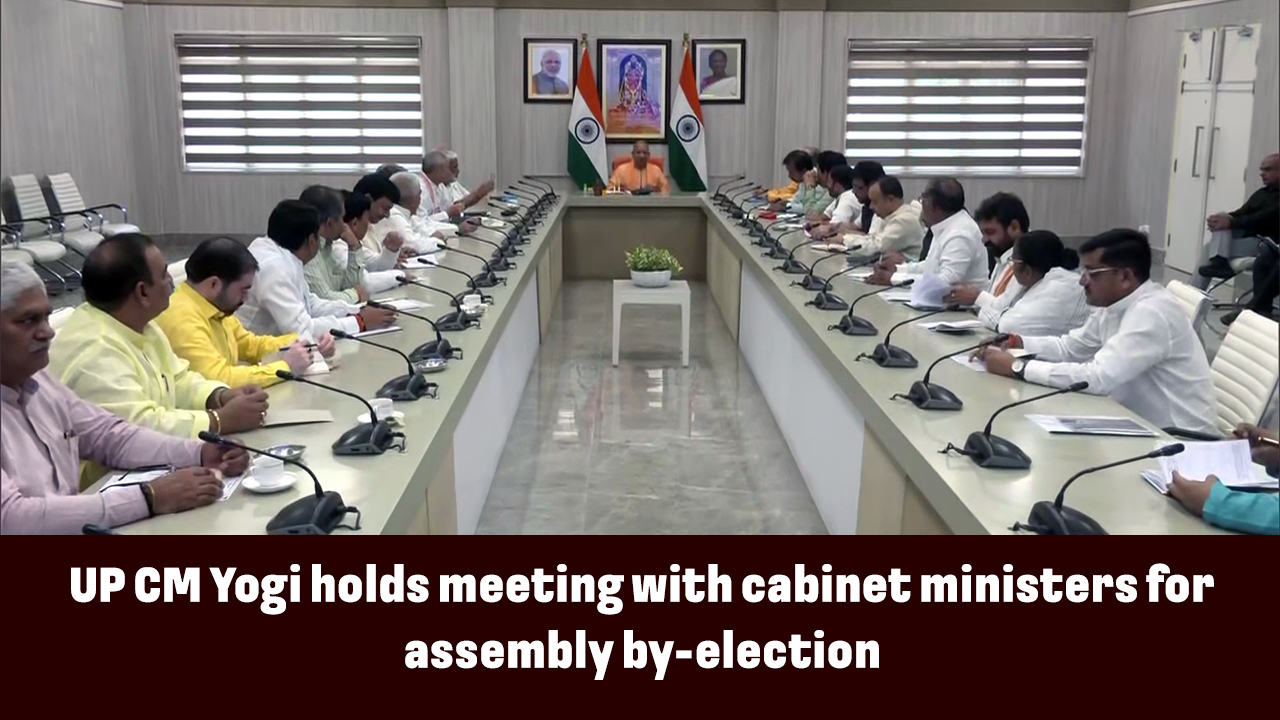 UP CM Yogi holds meeting with cabinet ministers for assembly by-election
