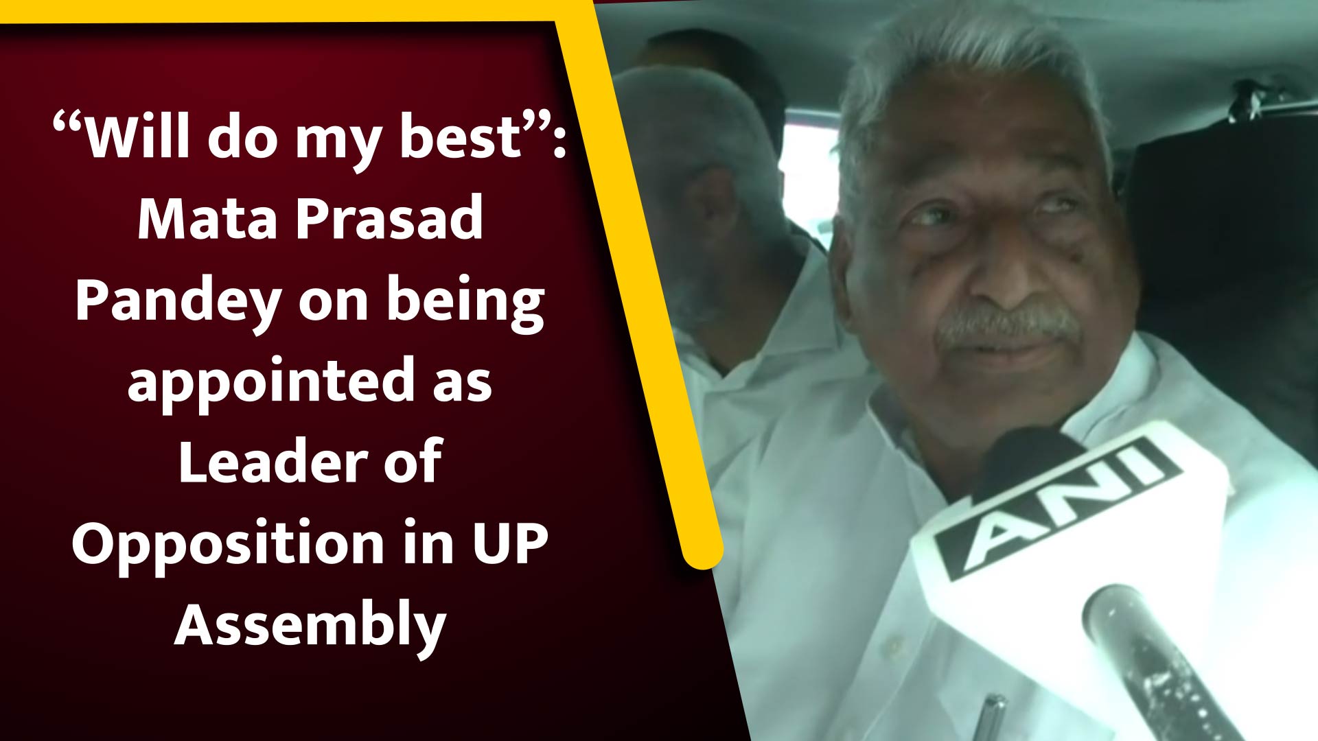 Will do my best: Mata Prasad Pandey on being appointed as Leader of Opposition in UP Assembly