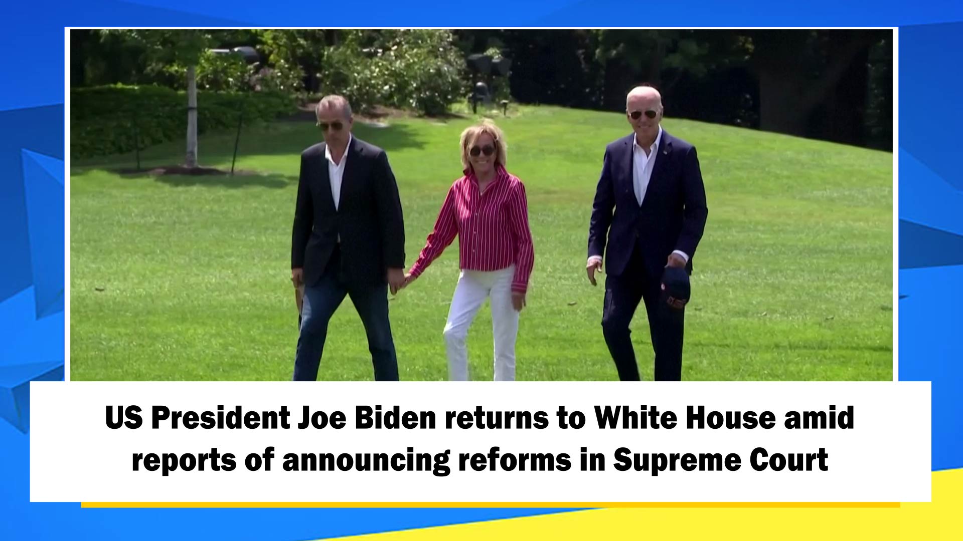 US President Joe Biden returns to White House amid reports of announcing reforms in Supreme Court