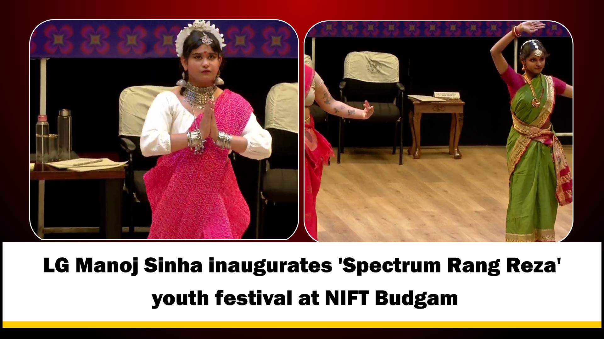 LG Manoj Sinha inaugurates 'Spectrum Rang Reza' youth festival at NIFT Budgam