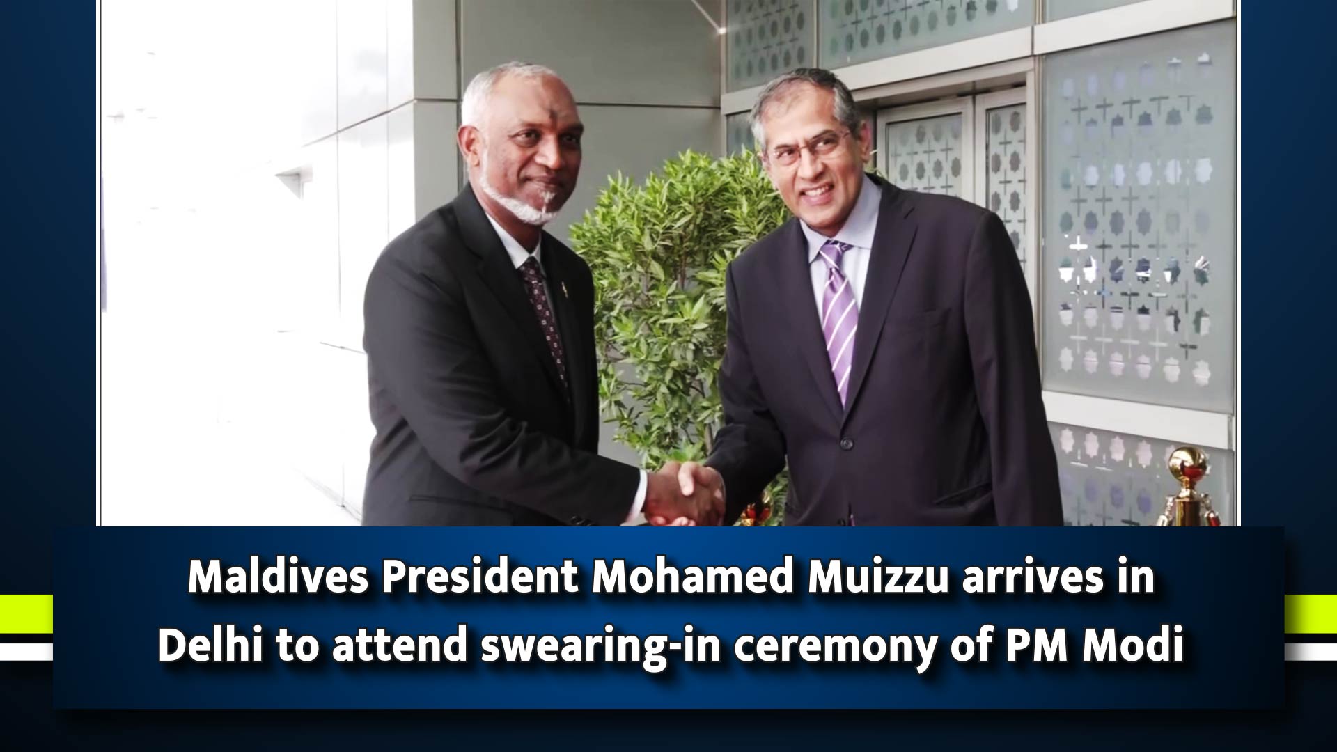 Maldives President Mohamed Muizzu arrives in Delhi to attend swearing-in ceremony of PM Narendra Modi