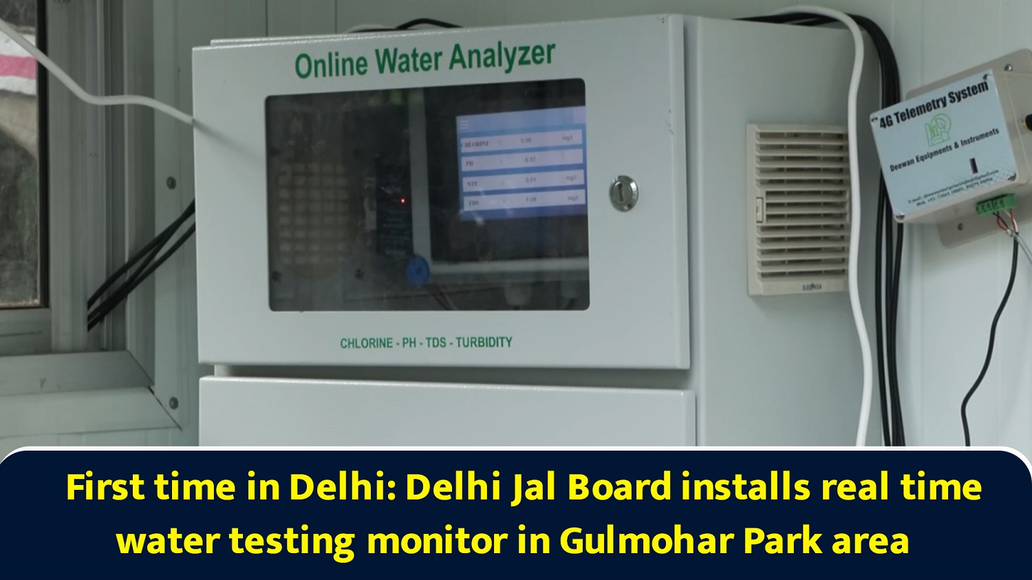 First time in Delhi: Delhi Jal Board installs real time water testing monitor in Gulmohar Park area