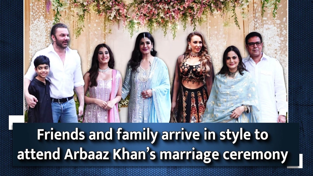 Friends and family arrive in style to attend Arbaaz Khan`s marriage ceremony