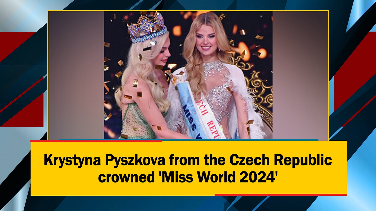 Krystyna Pyszkova from the Czech Republic crowned `Miss World 2024`