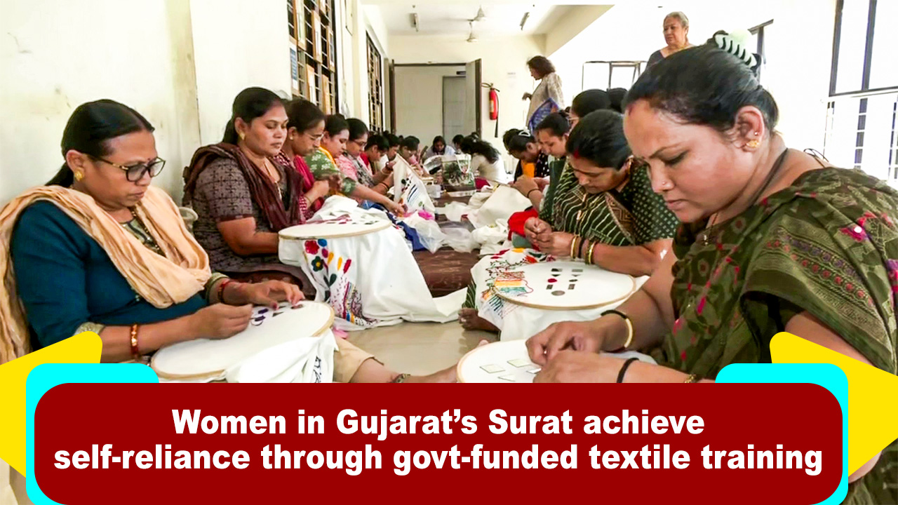 Women in Gujarats Surat achieve self-reliance through govt-funded textile training 