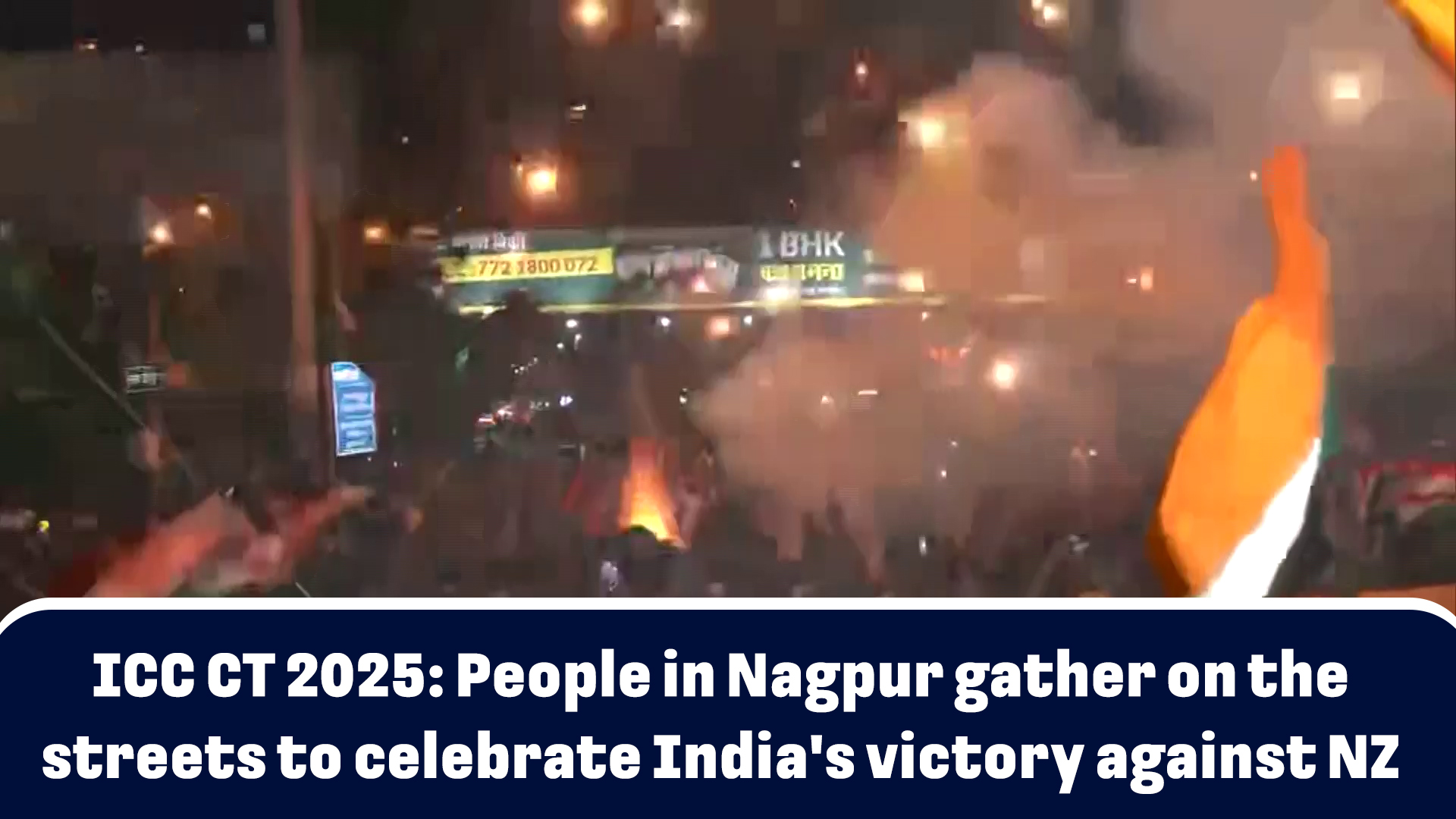 ICC CT 2025: People in Nagpur gather on the streets to celebrate India's victory against NZ 