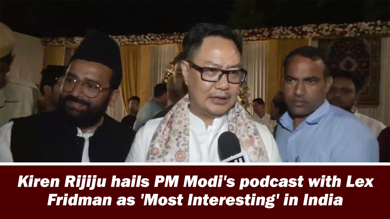 Kiren Rijiju hails PM Modi's podcast with Lex Fridman as 'Most Interesting' in India