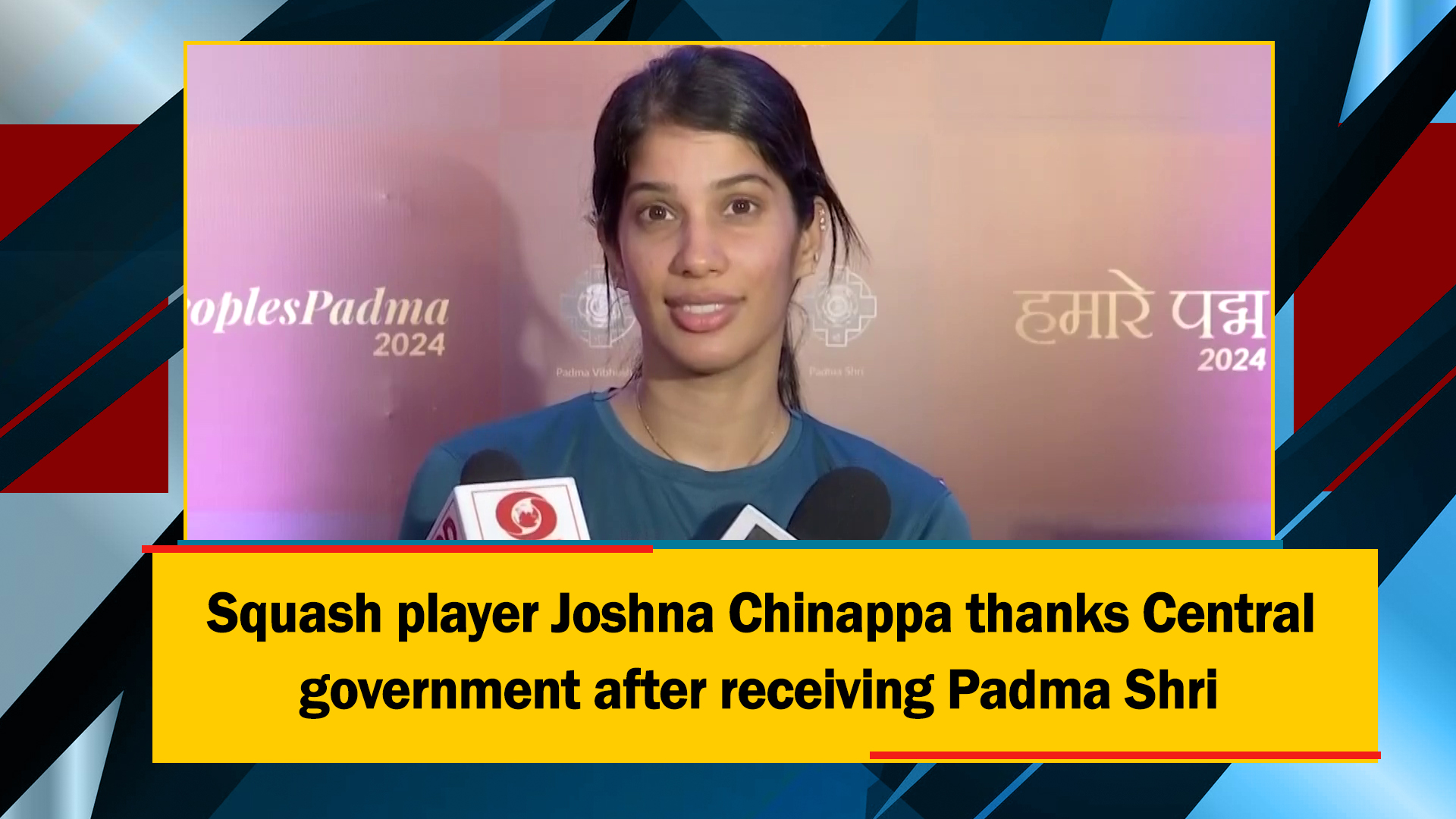 Squash player Joshna Chinappa thanks Central government after receiving Padma Shri
