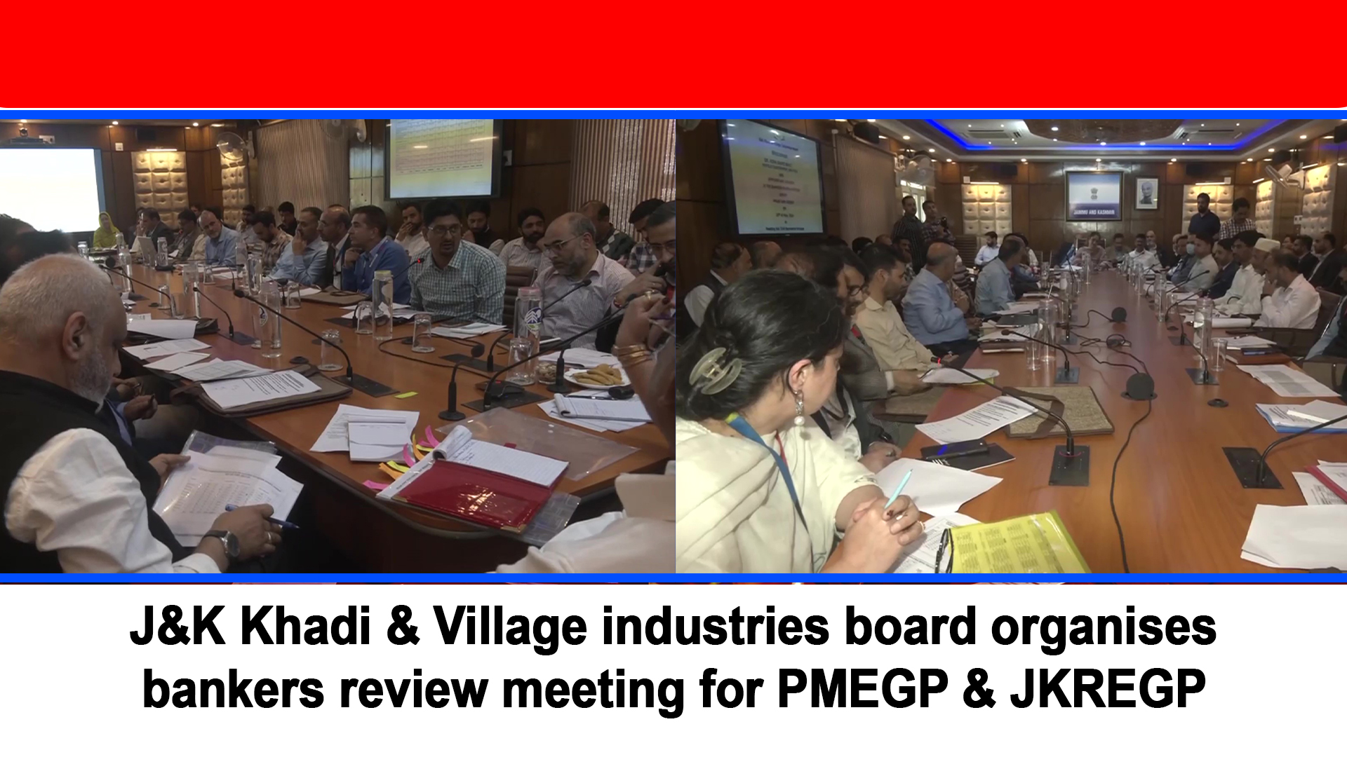 J&K Khadi & Village industries board organises bankers review meeting for PMEGP & JKREGP schemes