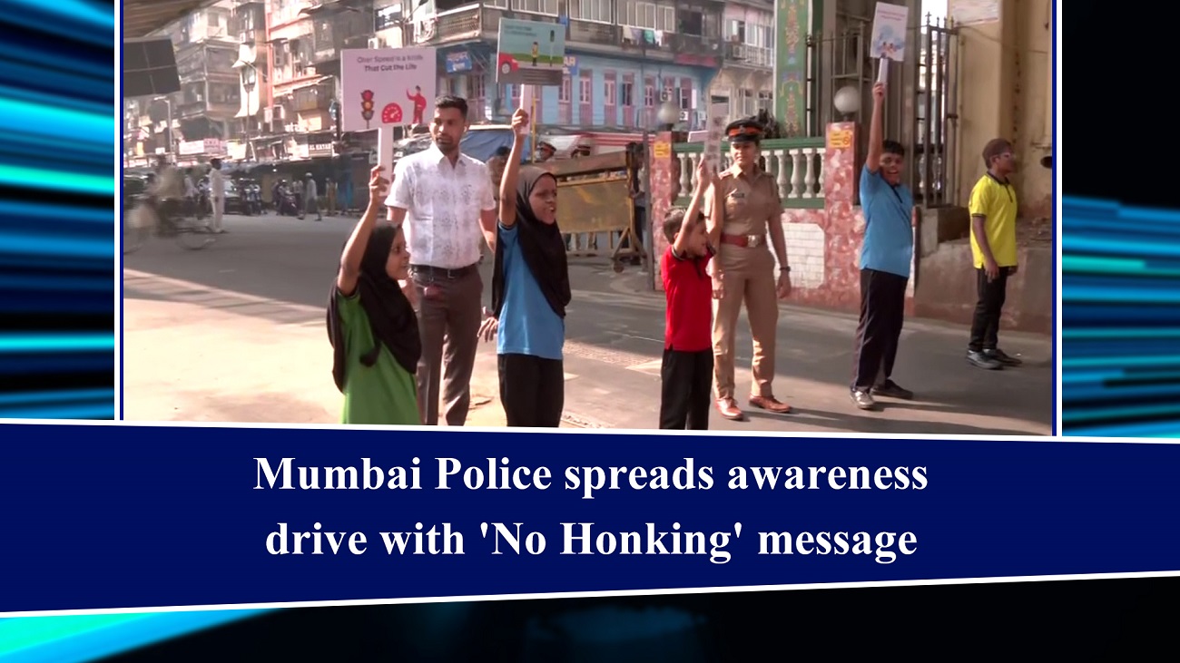 Mumbai Police spreads awareness drive with `No Honking` message