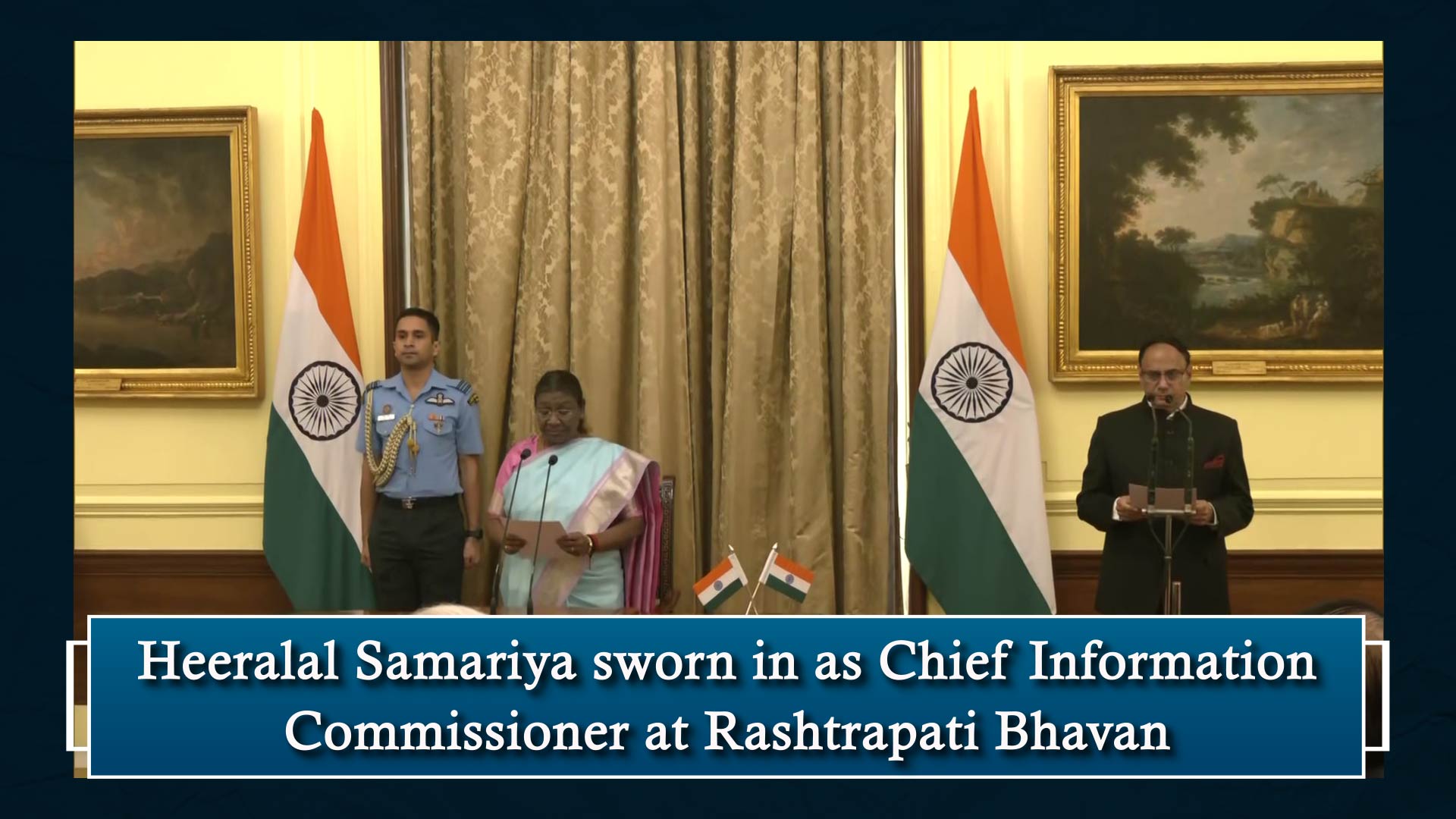 Heeralal Samariya sworn in as Chief Information Commissioner at Rashtrapati Bhavan