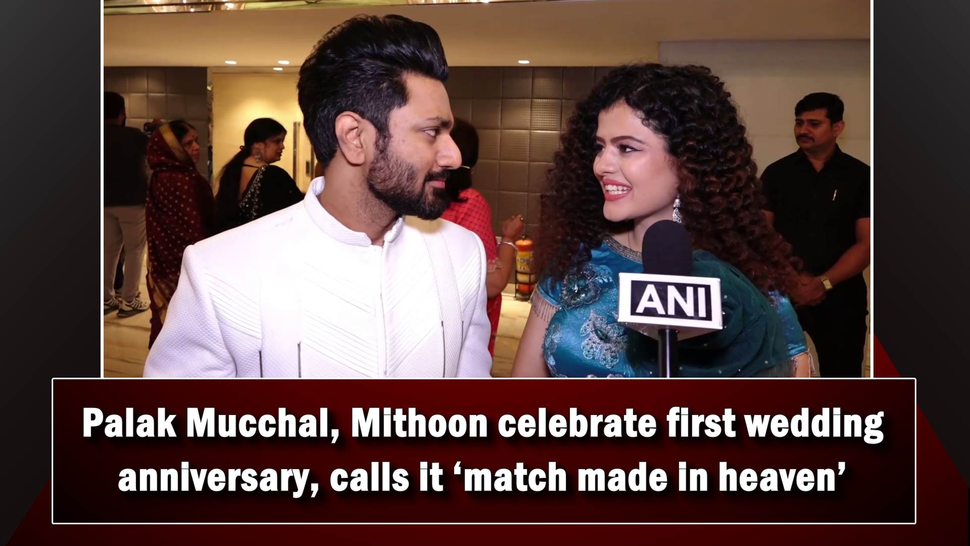 Palak Mucchal, Mithoon celebrate first wedding anniversary, calls it `match made in heaven`
