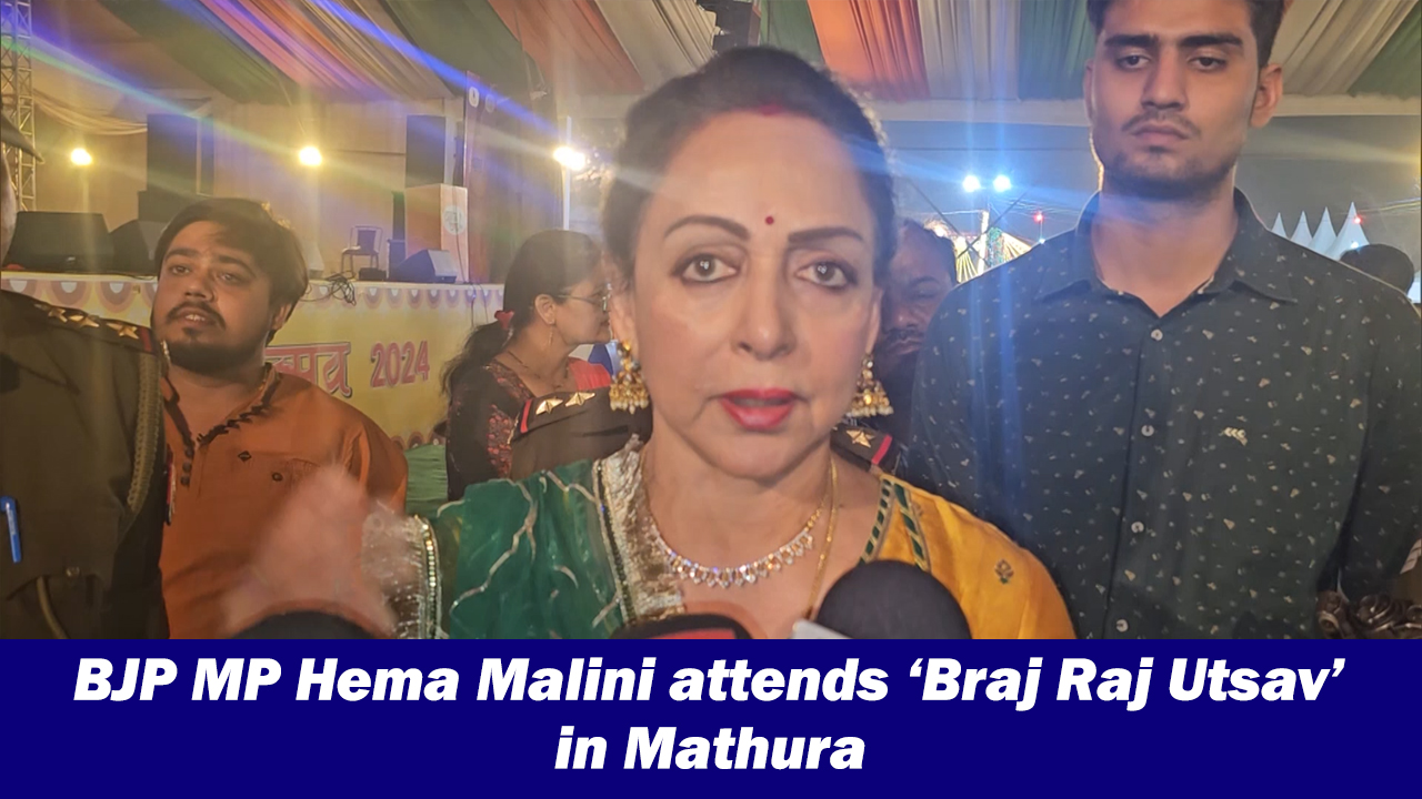 BJP MP Hema Malini attends `Braj Raj Utsav` in Mathura