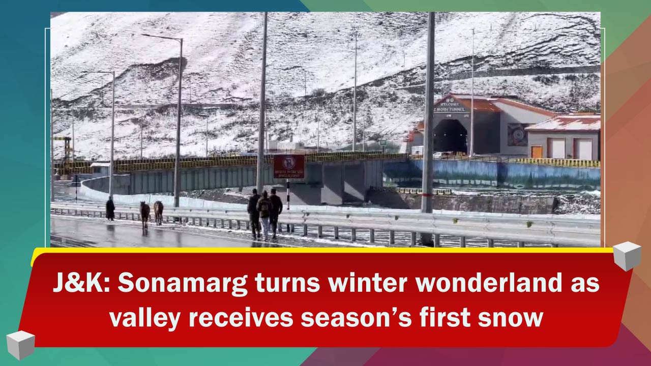 J&K: Sonamarg turns winter wonderland as valley receives seaso`s first snow