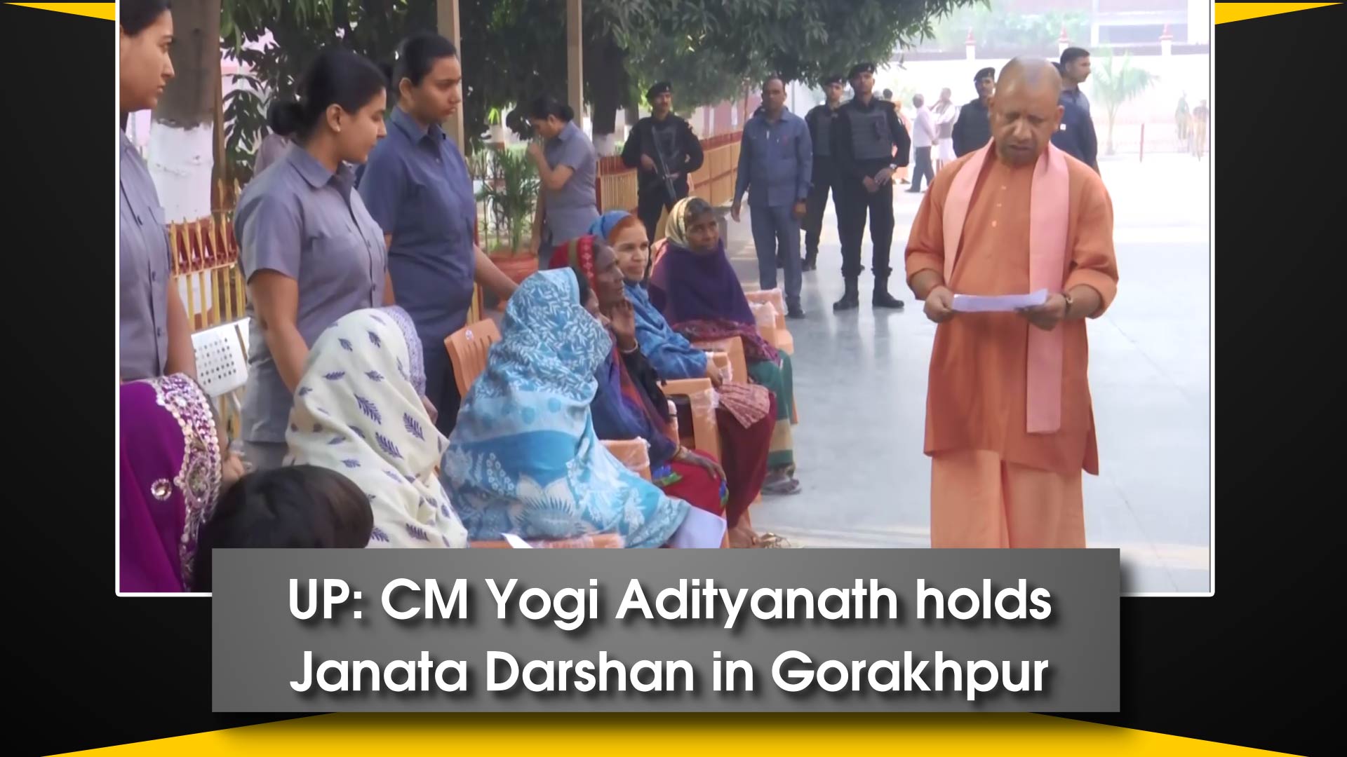 UP: CM Yogi Adityanath holds Janata Darshan in Gorakhpur