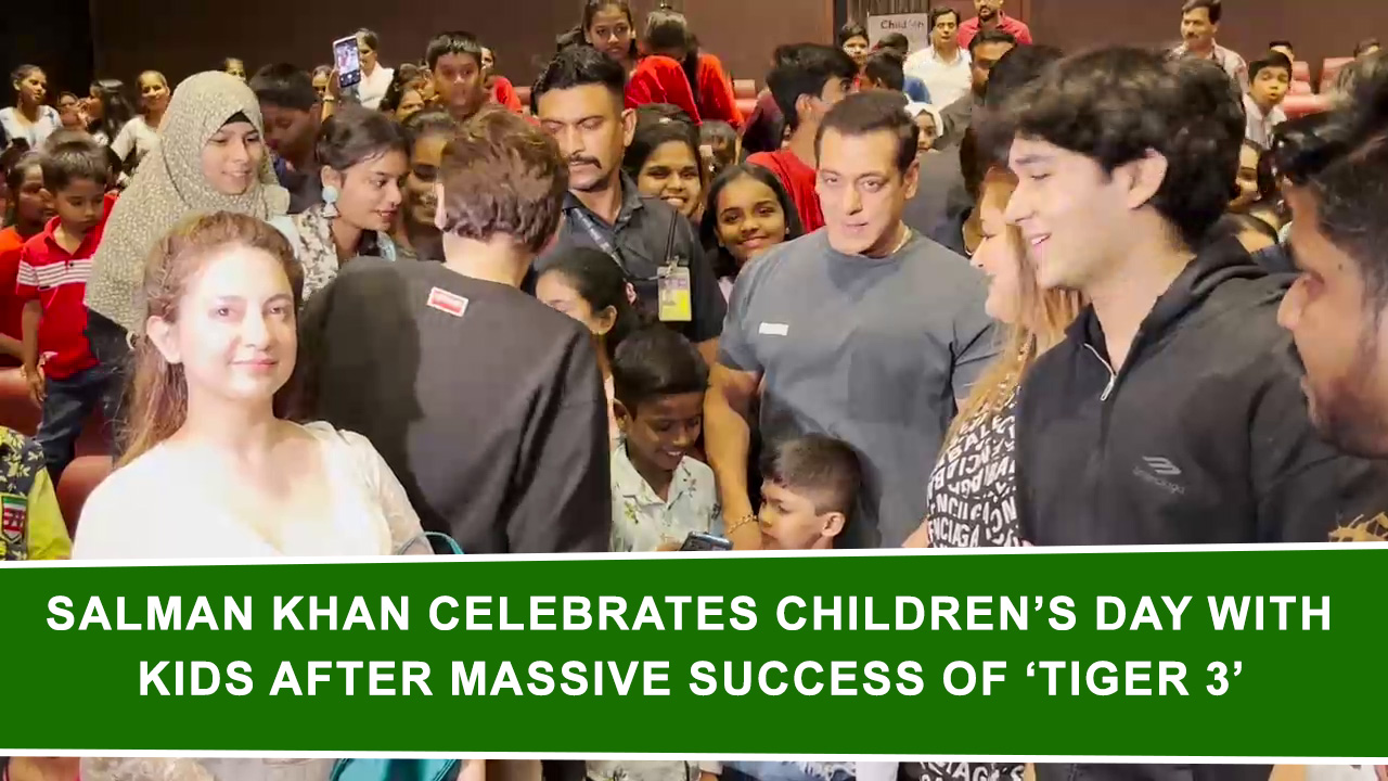 Salman Khan celebrates Children`s Day with kids after massive success of `Tiger 3`