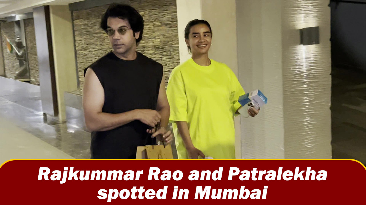 Rajkummar Rao and Patralekha spotted in Mumbai