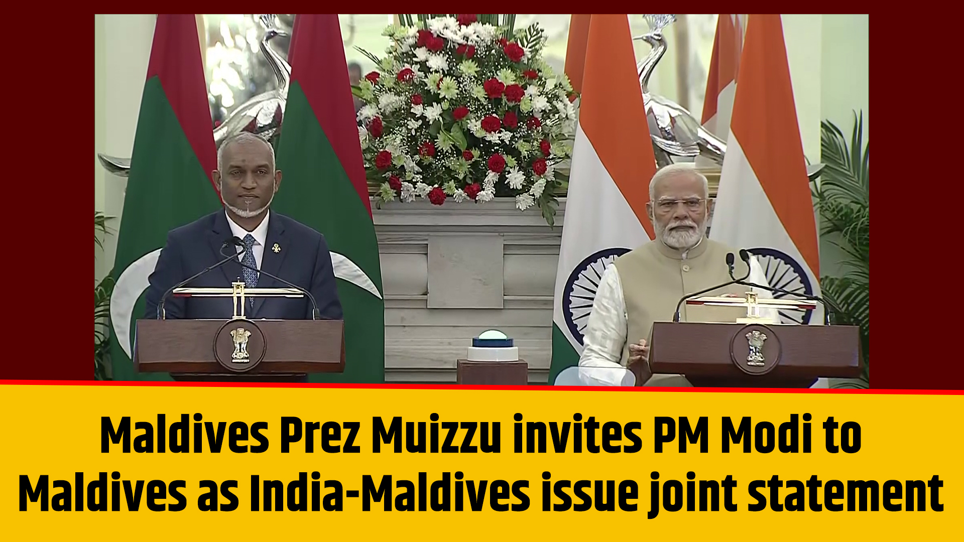 Maldives Prez Muizzu invites PM Narendra Modi to Maldives as India-Maldives issue joint statement