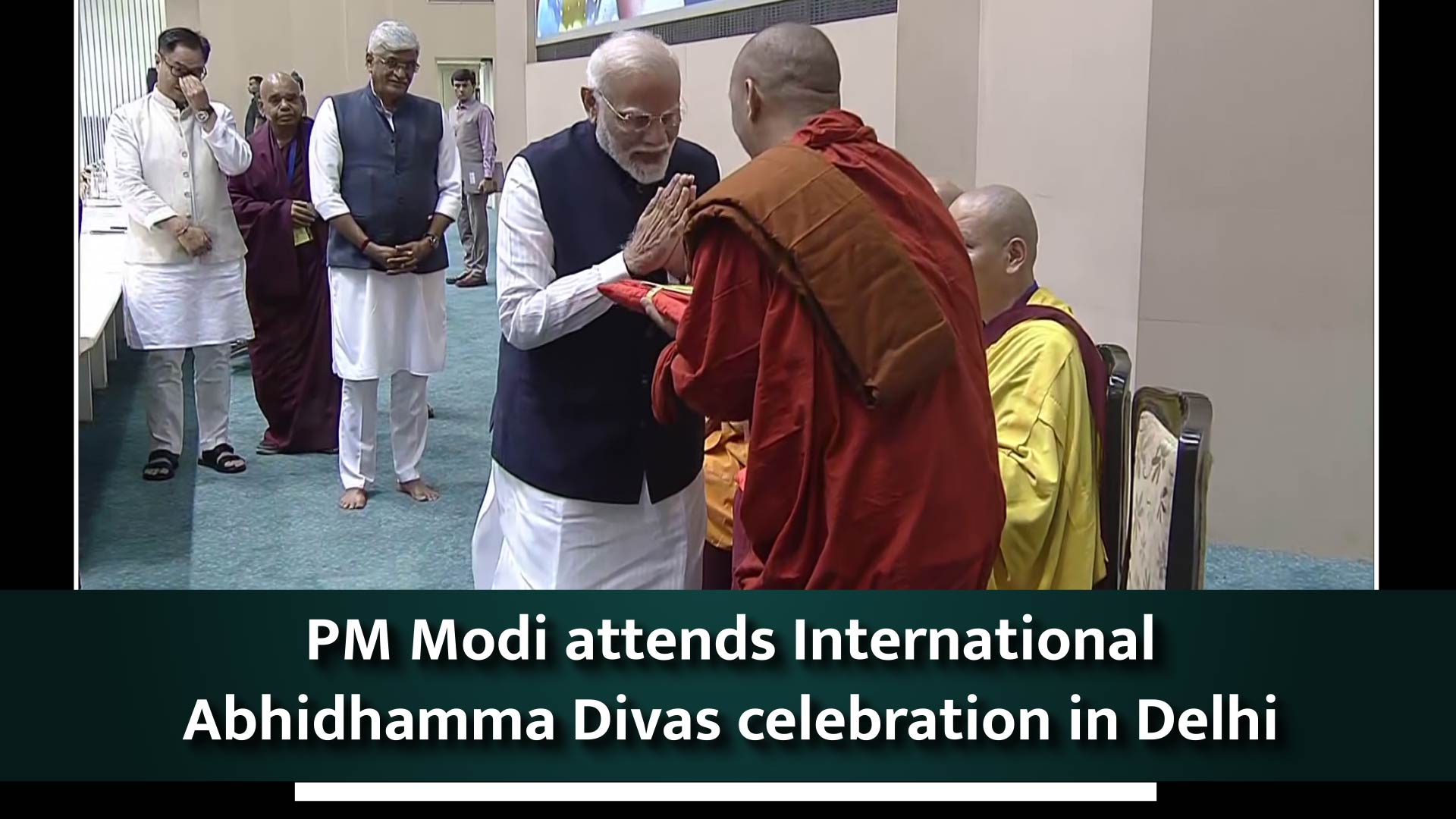 PM Narendra Modi attends International Abhidhamma Divas celebration in Delhi