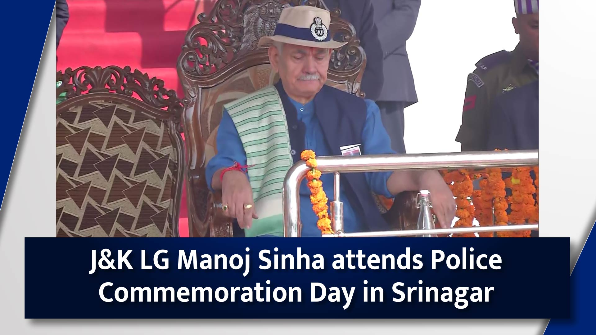 J&K LG Manoj Sinha attends Police Commemoration Day in Srinagar