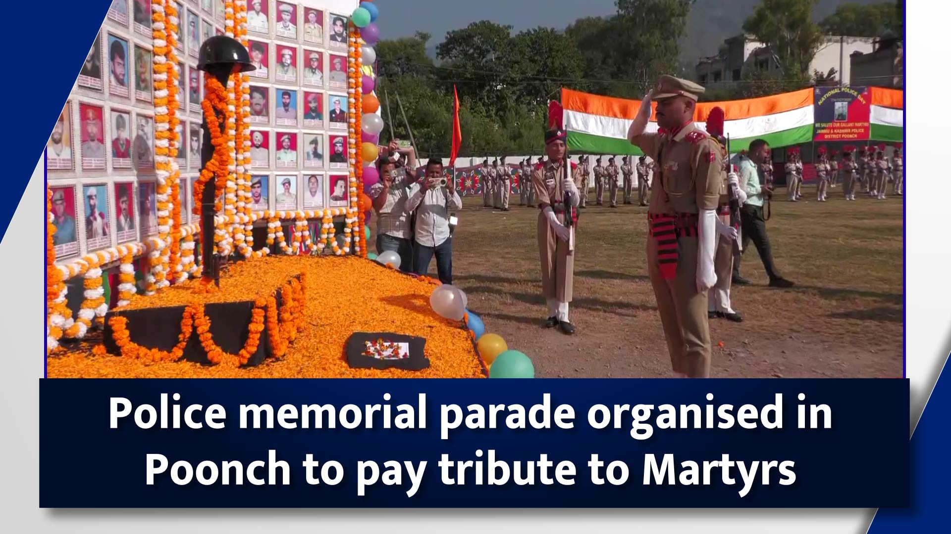 Police memorial parade organised in Poonch to pay tribute to Martyrs