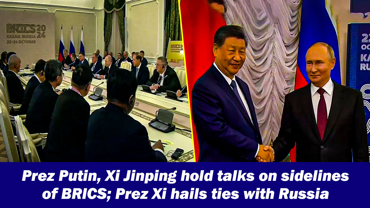 Prez Putin, Xi Jinping hold talks on sidelines of BRICS; Prez Xi hails ties with Russia