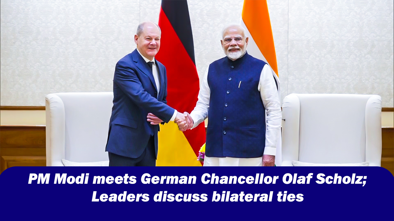 PM Modi meets German Chancellor Olaf Scholz; Leaders discuss bilateral ties