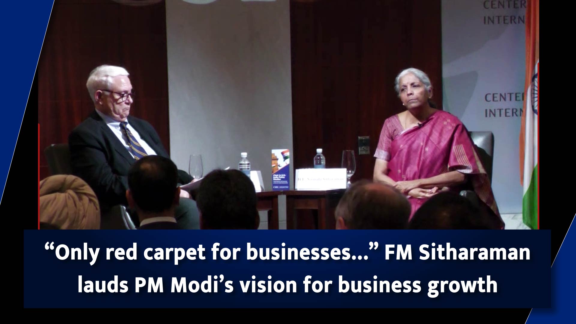 `Only red carpet for businesses` FM Nirmala Sitharaman lauds PM Narendra  Modi`s vision for business growth