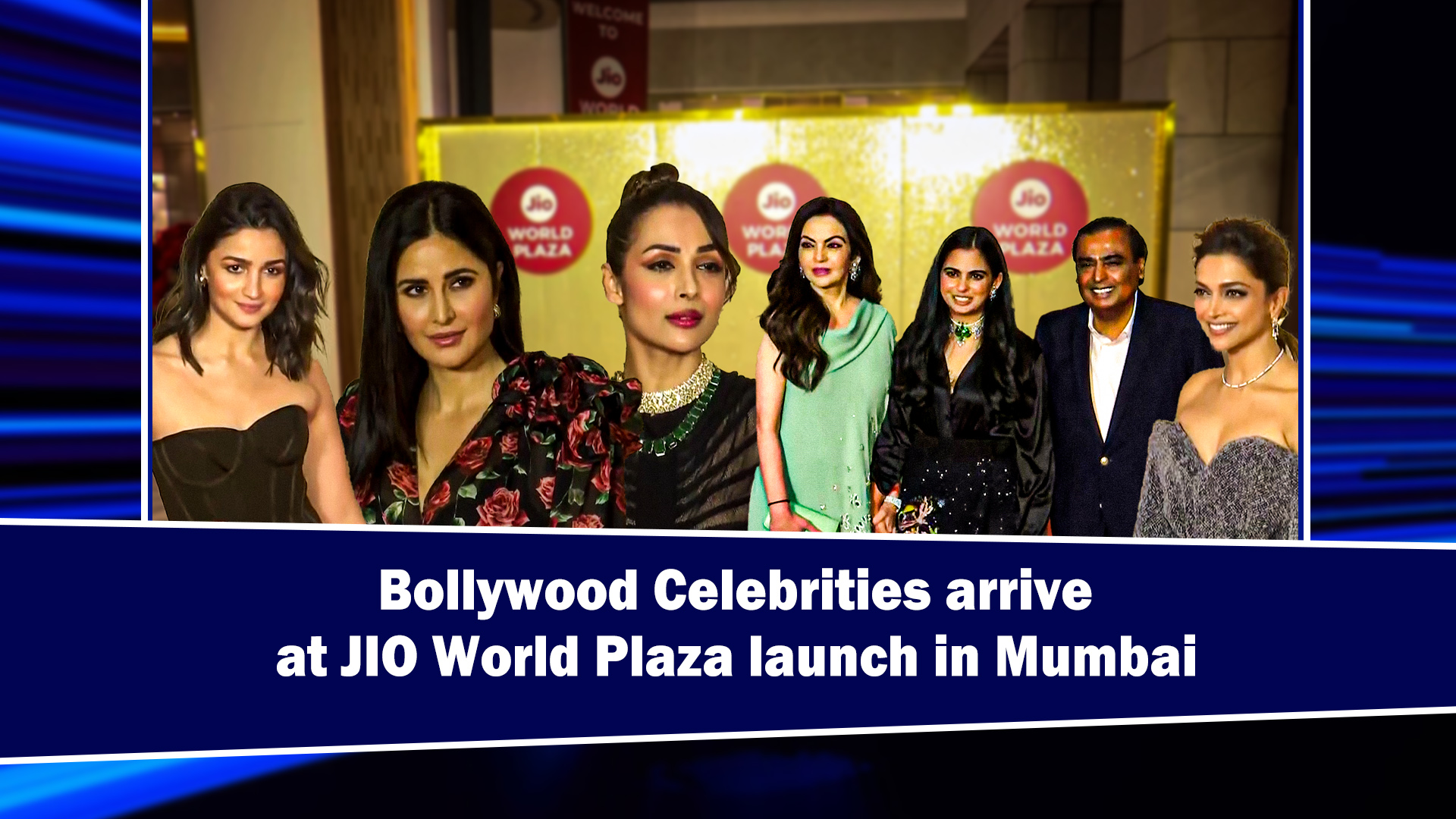 Bollywood Celebrities arrive at JIO World Plaza launch in Mumbai