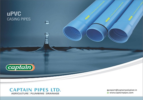 Captain Pipes rises on starting construction of 87,000 square feet factory shed at Ahmedabad site