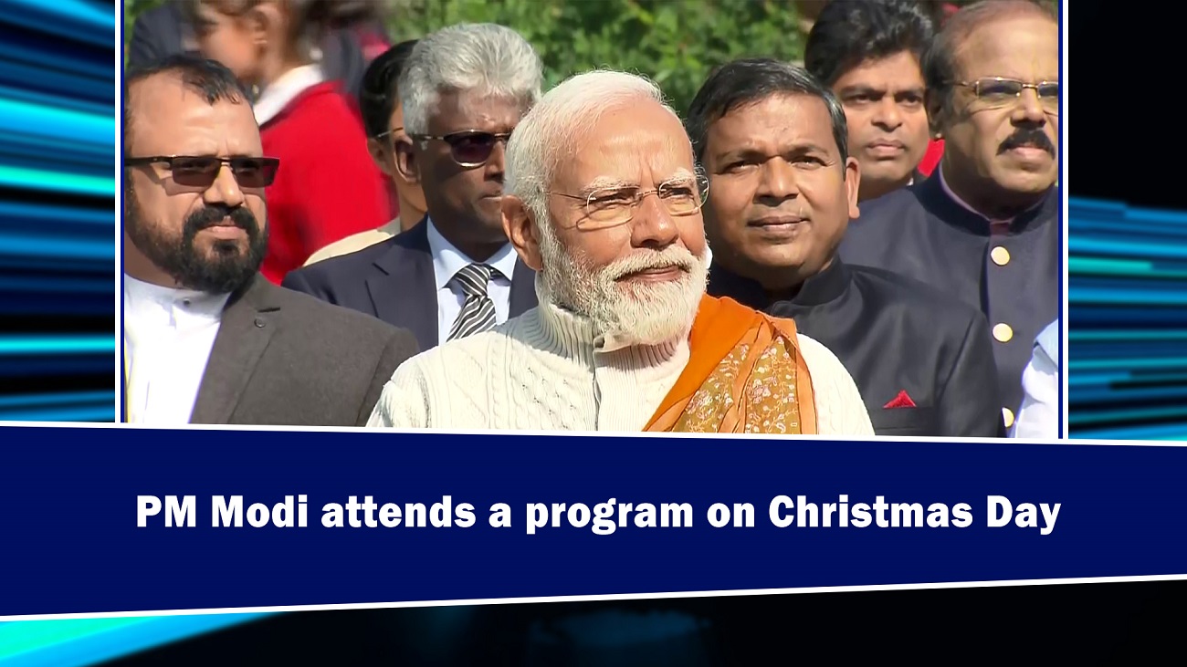 PM Modi attends a program on Christmas Day