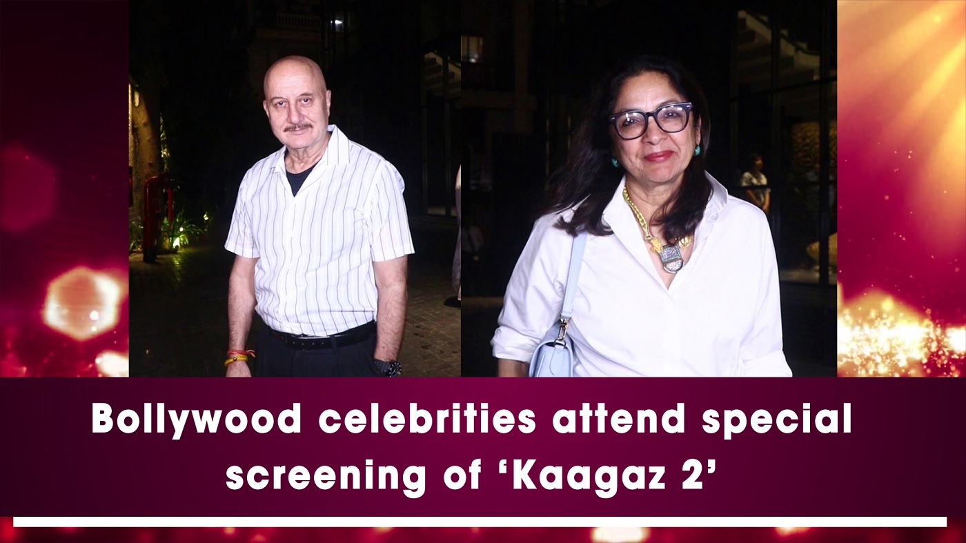 Bollywood celebrities attend special screening of `Kaagaz 2`