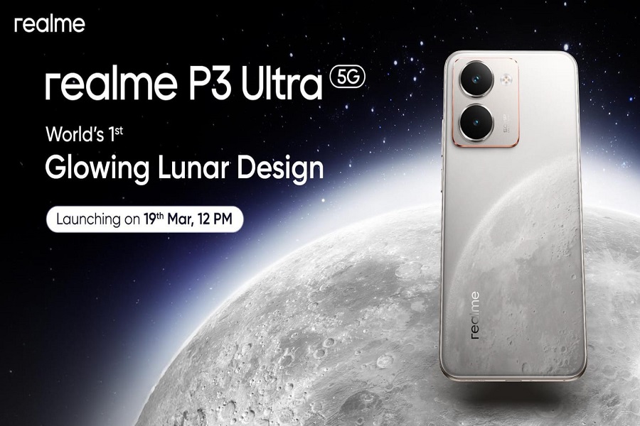 Glowing Innovation: realme P3 Ultra 5G - Slimmest quad curved display phone with world`s 1st glow-in-the-dark lunar design