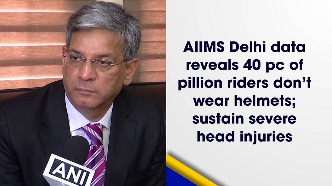 AIIMS Delhi data reveals 40 pc of pillion riders don`t wear helmets` sustain severe head injuries