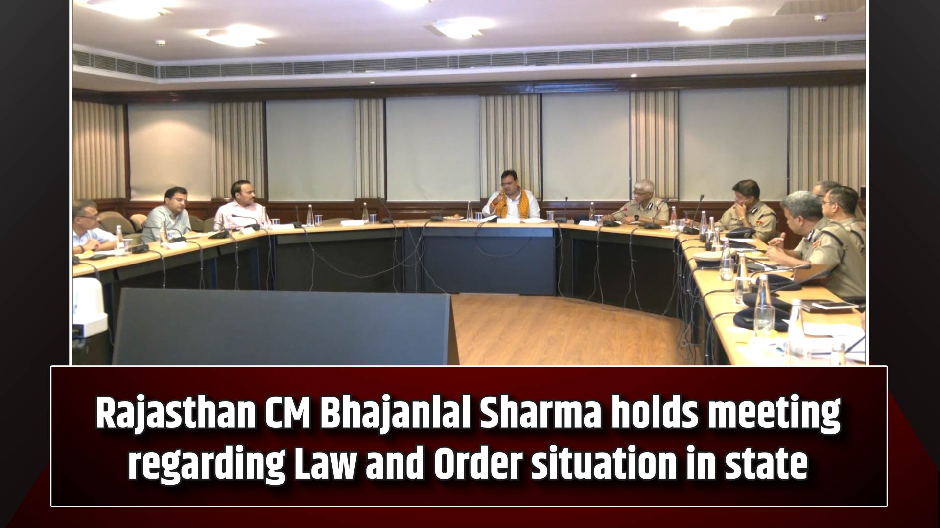 Rajasthan CM Bhajanlal Sharma holds meeting regarding Law and Order situation in state