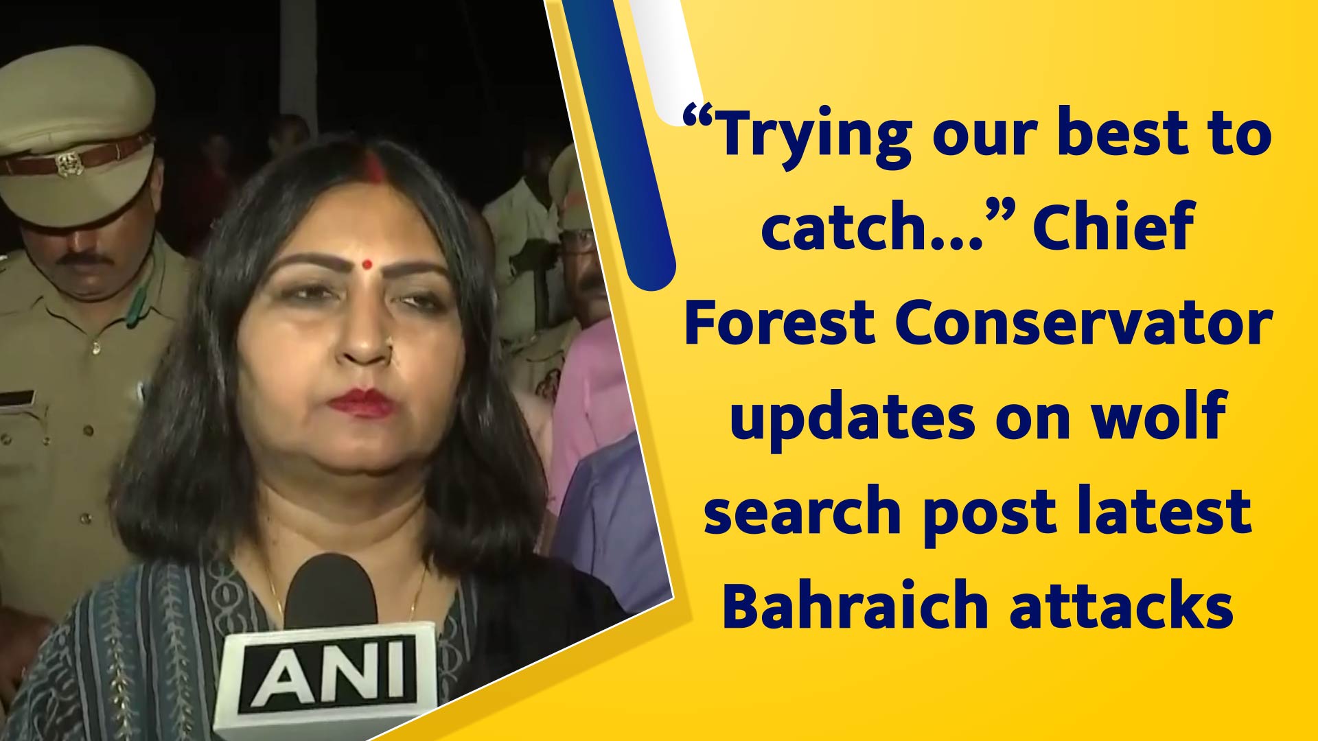 ``Trying our best to catch`` Chief Forest Conservator updates on wolf search post latest Bahraich attacks